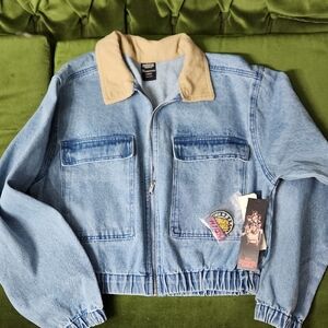 Stranger Things Blue Denim Jacket with Tan Collar